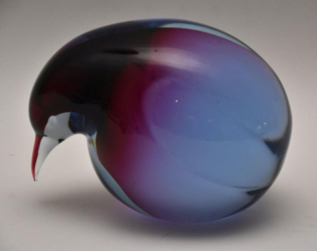 Livio Seguso Murano Glass Penguin Figure - Italian Murano Glass Figure of a penguin in shades of (1 of 6)