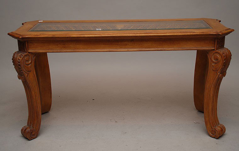 Sofa table, matches above lot, 26"h x 49"w x 18"d: Sofa table, matches above lot, 26"h x 49"w x 18"d