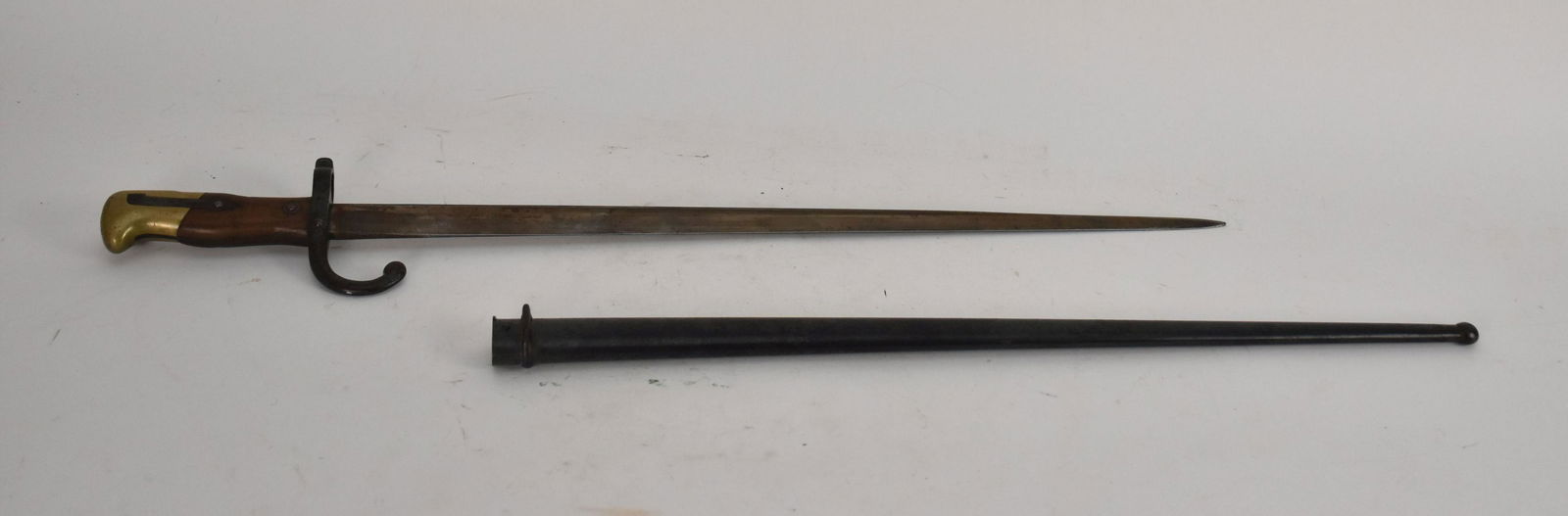 French Manufacture d'Armes de Saint-Étienne Bayonet - 19th Century. "Mre (Manufacture) d'Armes de (1 of 5)