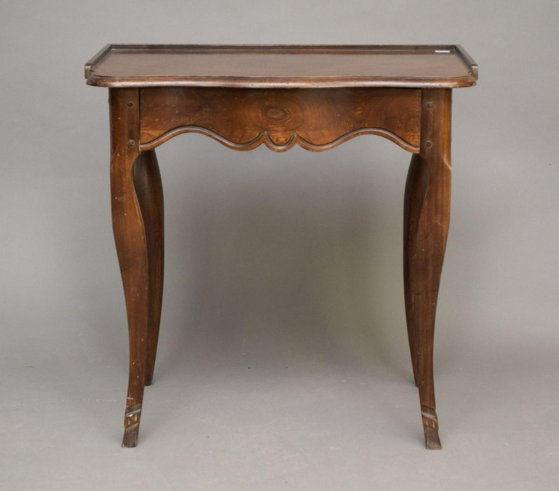 Country French Side Table with Single Drawer, 25"h x 25"w x 17"d (1 of 6)