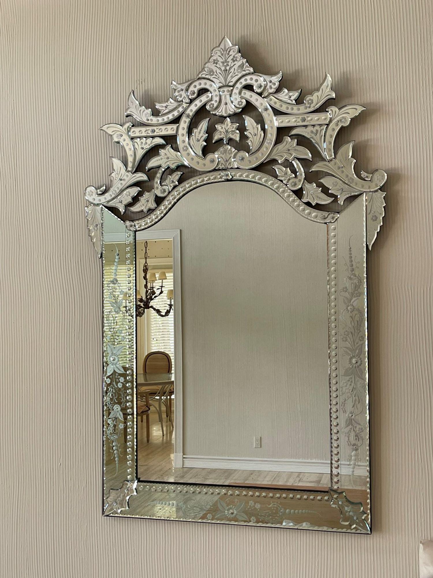 Large Venetian Mirror, 72 tall x 46 wide in excellent condition (1 of 13)