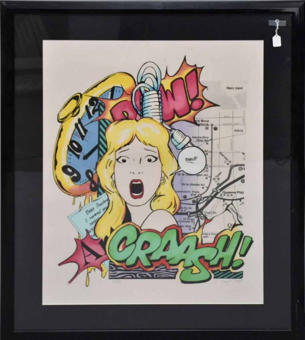 John "Crash" Matos (1961-), Signed Serigraph "Dear Prudence" 55/99, 40.5" x 31.5", Framed 49" x 40", (1 of 7)