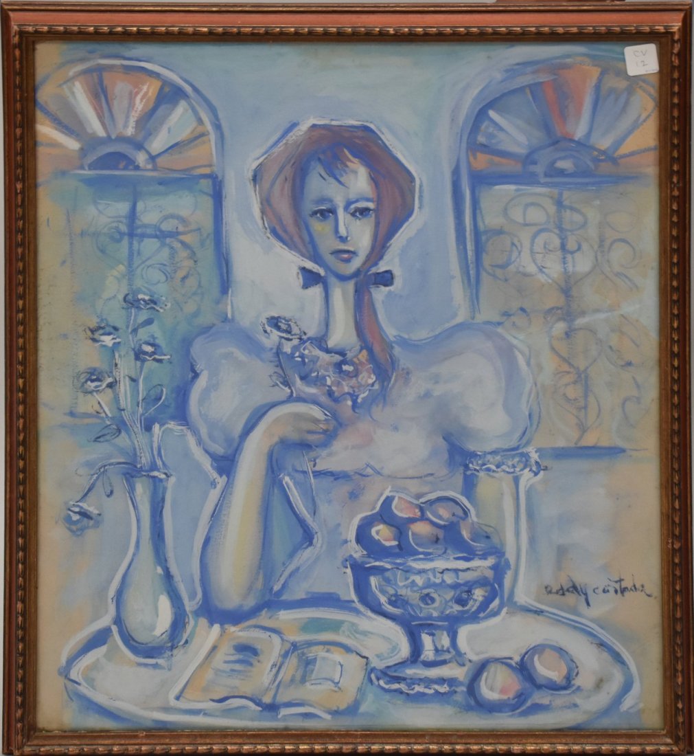 RAUL MILIAN (1914â€“1984) Cuban, 20th Century, Abstract, 1964, Watercolor and pen on paper (1 of 7)