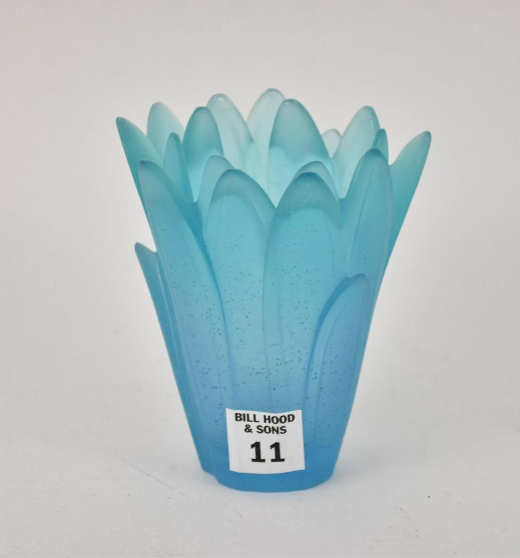Daum France Pate de Verre Art Glass Vase, 5 x 4 inches: Daum France Pate de Verre Art Glass Vase, 5 x 4 inches