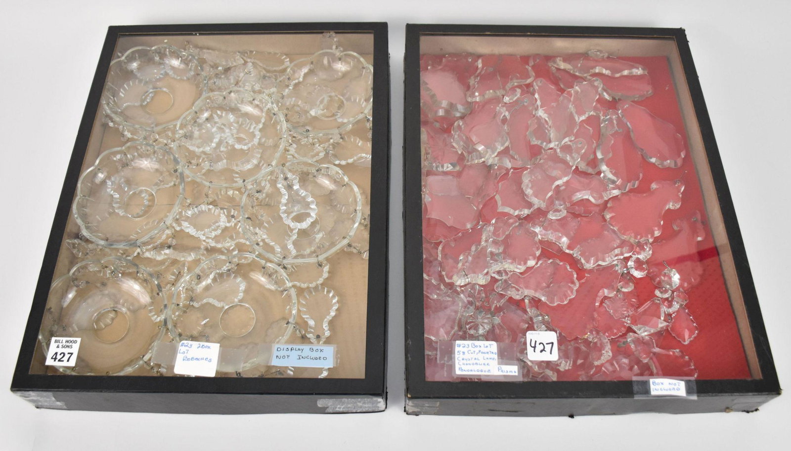 2 Box Lots of Vintage Cut & Faceted Assorted Shapes/Sizes Crystals, Prisms, Drops and Bobeches, Etc. (1 of 5)