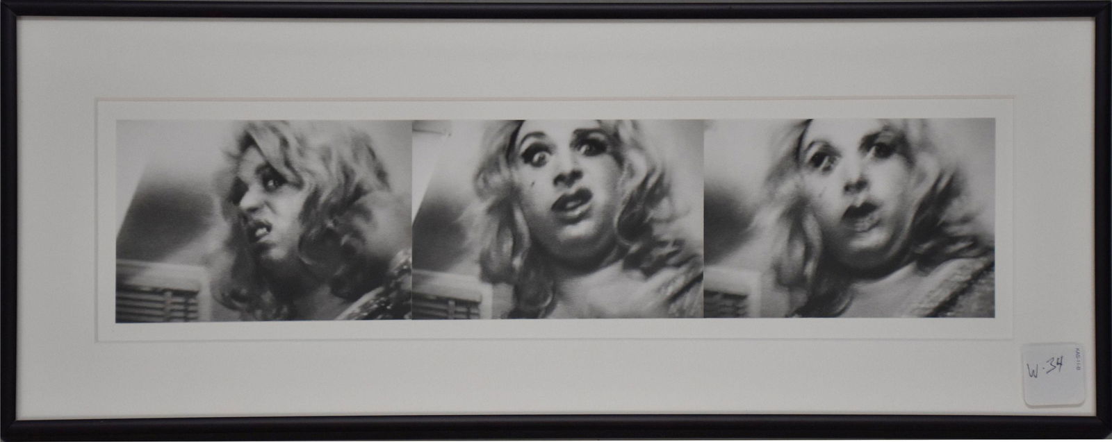 John Waters (AMERICAN, 1946) Chromogenic print, "Shocked Divine", 4/8, signed on reverse, dated (1 of 5)