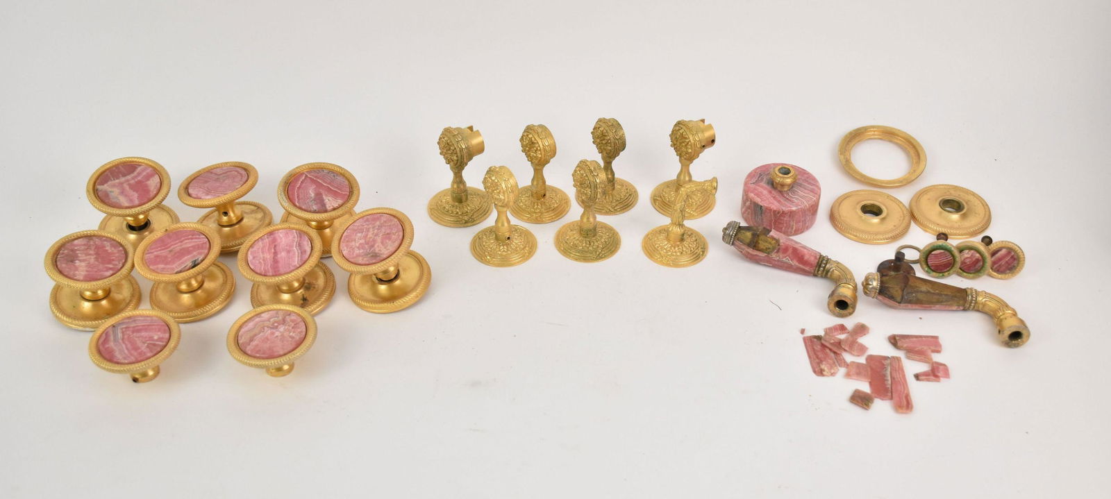 Sherle Wagner Rose Quartz & Bronze Parts Handles / Fixtures etc. (1 of 9)