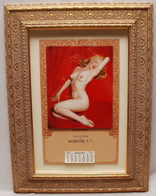 Marilyn Monroe 1953 Calendar, Souvenir of Rocheste: Marilyn Monroe 1953 Calendar, Souvenir of Rochester, NY , overall size 24"x18"