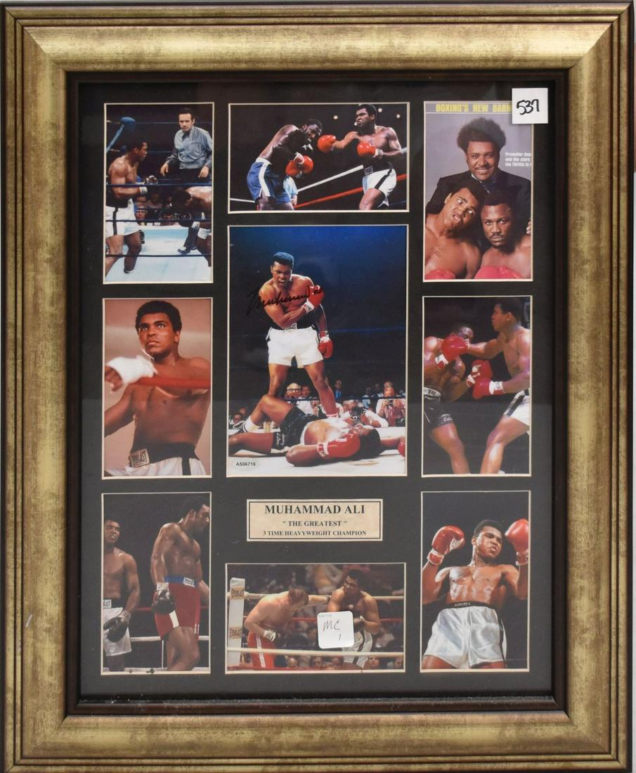 Mohmmad Ali Autographed Photographs, 22"h x 18"w: Mohmmad Ali Autographed Photographs, 22"h x 18"w