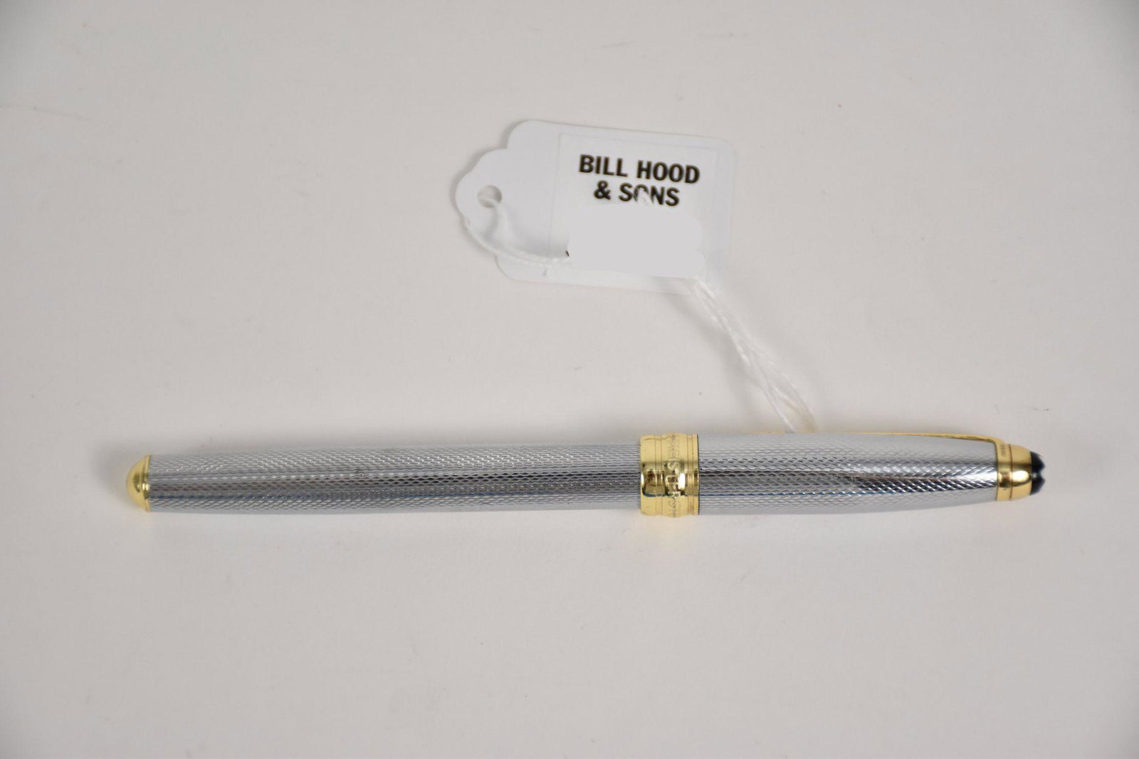 Monteblanc Meisterstruck Pix Ball Point Pen, Silver and gold tone. Marked "Germany" and "HK1735690": Monteblanc Meisterstruck Pix Ball Point Pen, Silver and gold tone. Marked "Germany" and "HK1735690" on cap.