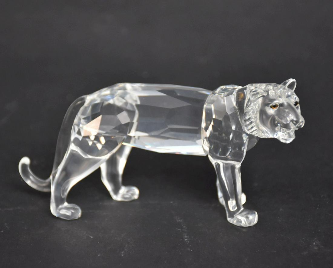 Swarovski Crystal Tiger #220470Swan logo on the base of the back left pawA member of the “Endangered (1 of 4)