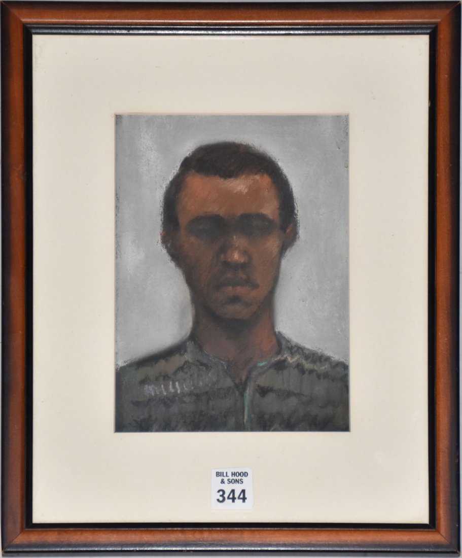 Arthur Coppedge (AMERICAN, 1938â€“2010) Pastel Self Portrait (1 of 5)