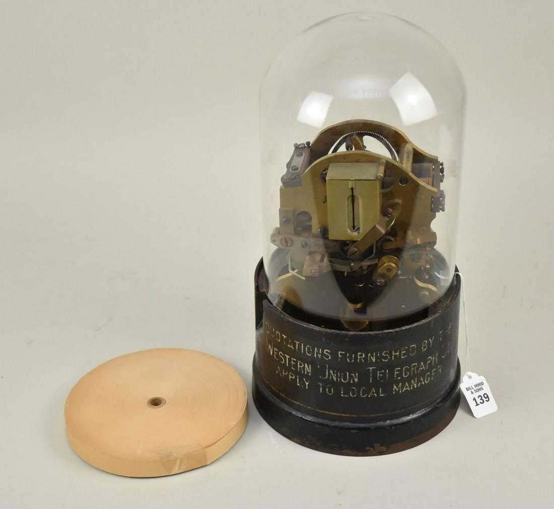 Thomas Edison Western Union Stock Ticker Model 35-A - c. 1910. An original self-winding Wall Street (1 of 19)