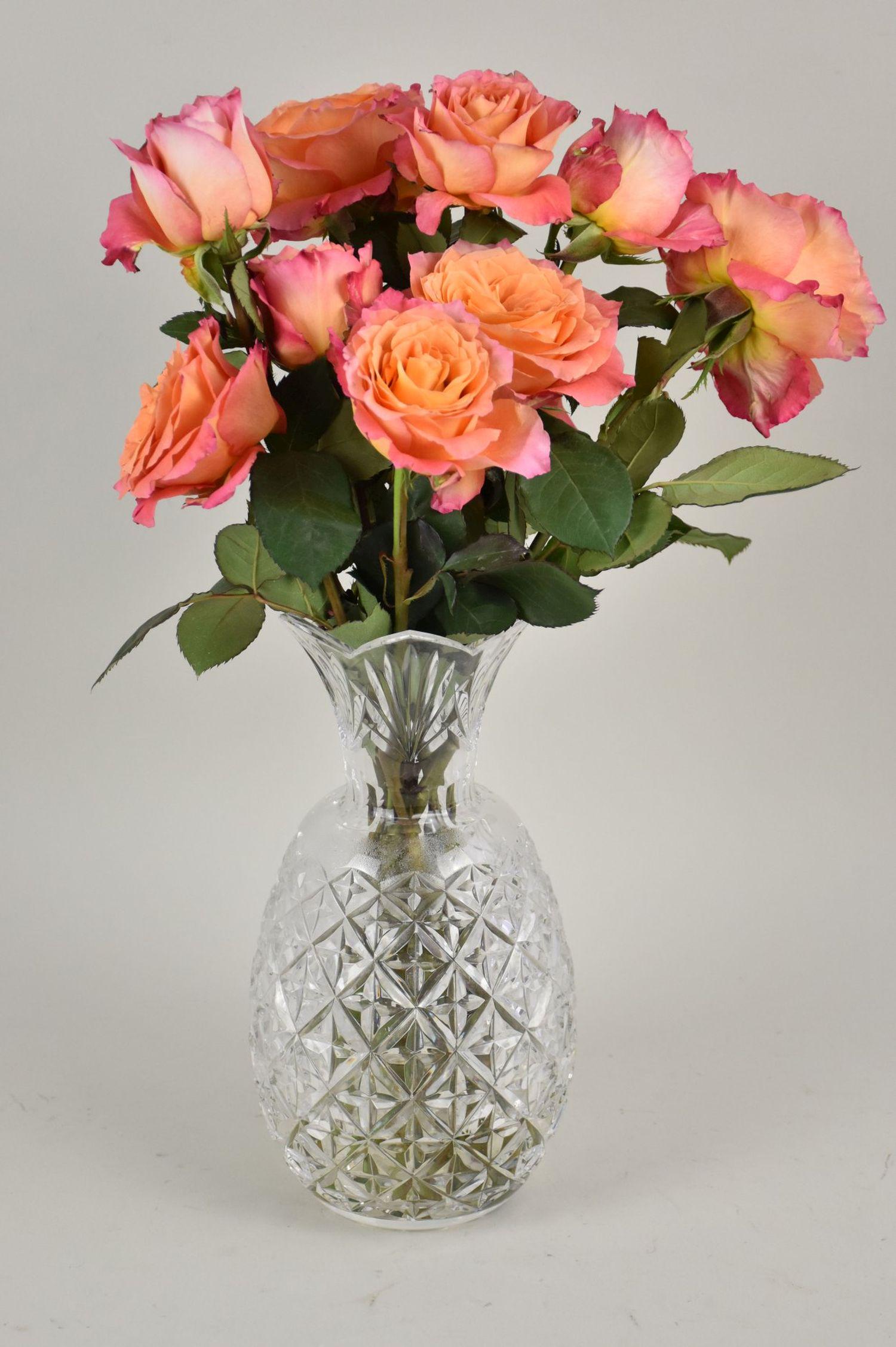 Waterford Crystal Pineapple Form Vase, 12"h (1 of 3)