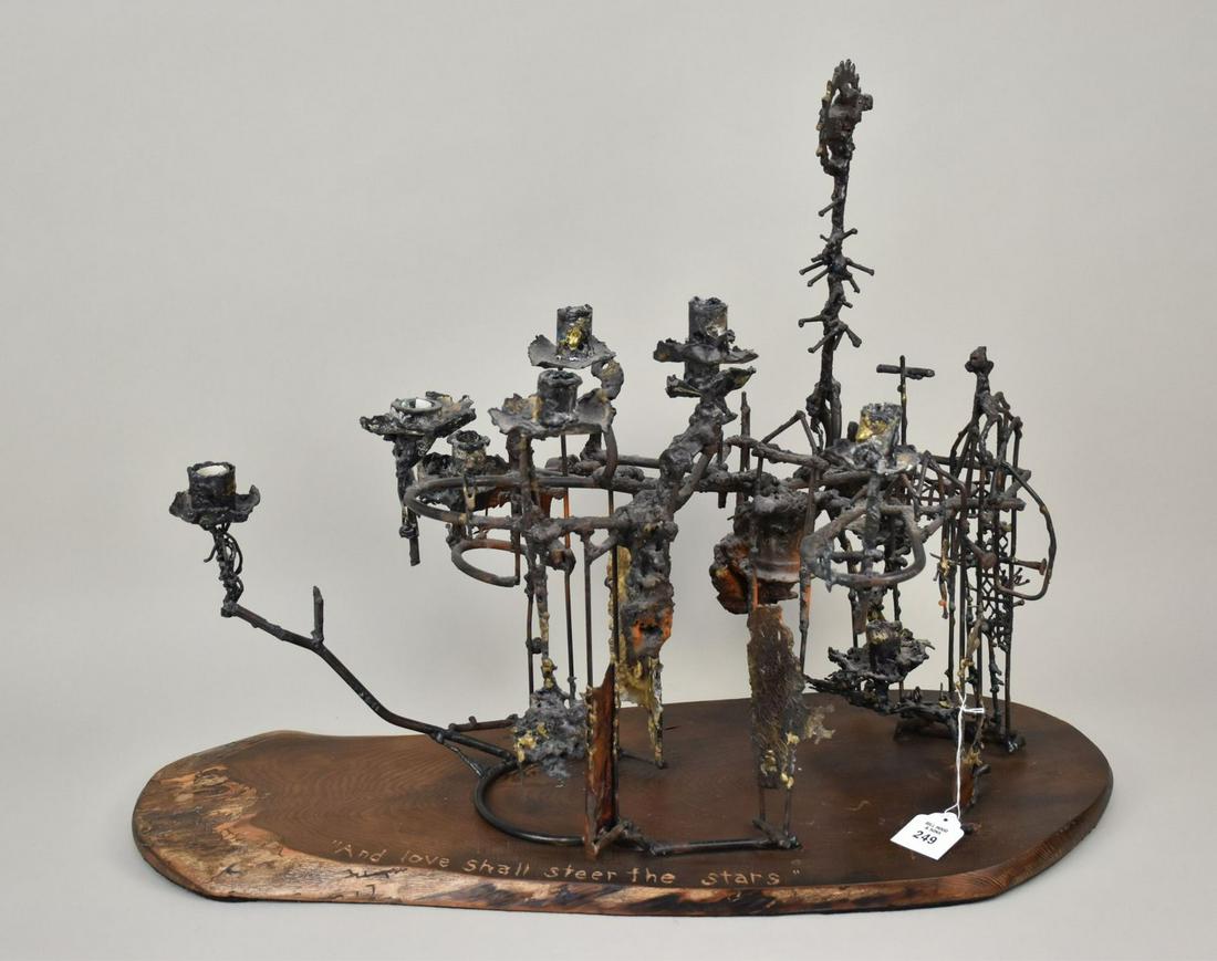 F. Wurster Brutalist Sculptural Candelabra - Franklin E. Wurster (American, 20th Century) A (1 of 10)