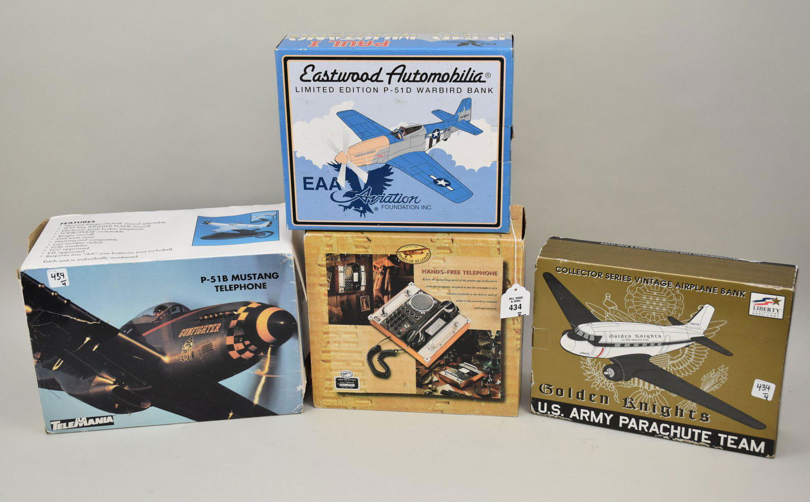 Vintage Model Airplane Banks & Telephones - Includes: Eastwood Automobilia Limited Edition P-51 D (1 of 6)