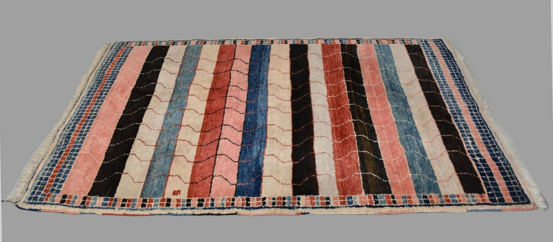 Oriental Rug Carpet, Colorful Striped Pattern 5 x 7.9 feet. (1 of 4)