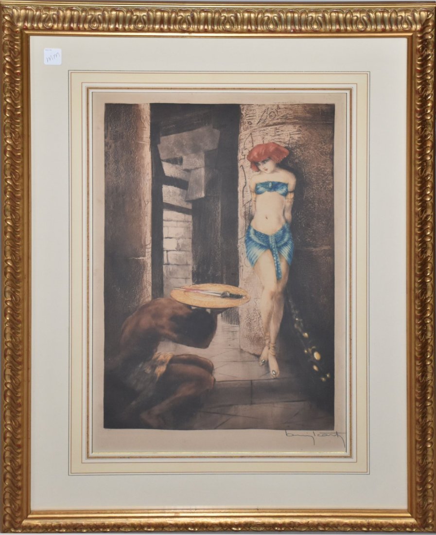 Louis Icart (FRENCH, 1888â€“1950) colored etching, (1 of 5)