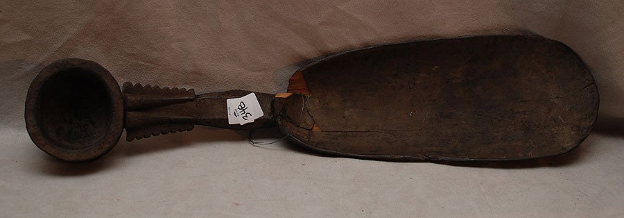 African Bobo tribe cooking spoon, 21 1/2"L: African Bobo tribe cooking spoon, 21 1/2"L