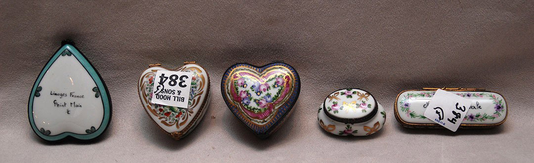 5 Limoges mini boxes: 5 Limoges mini boxes