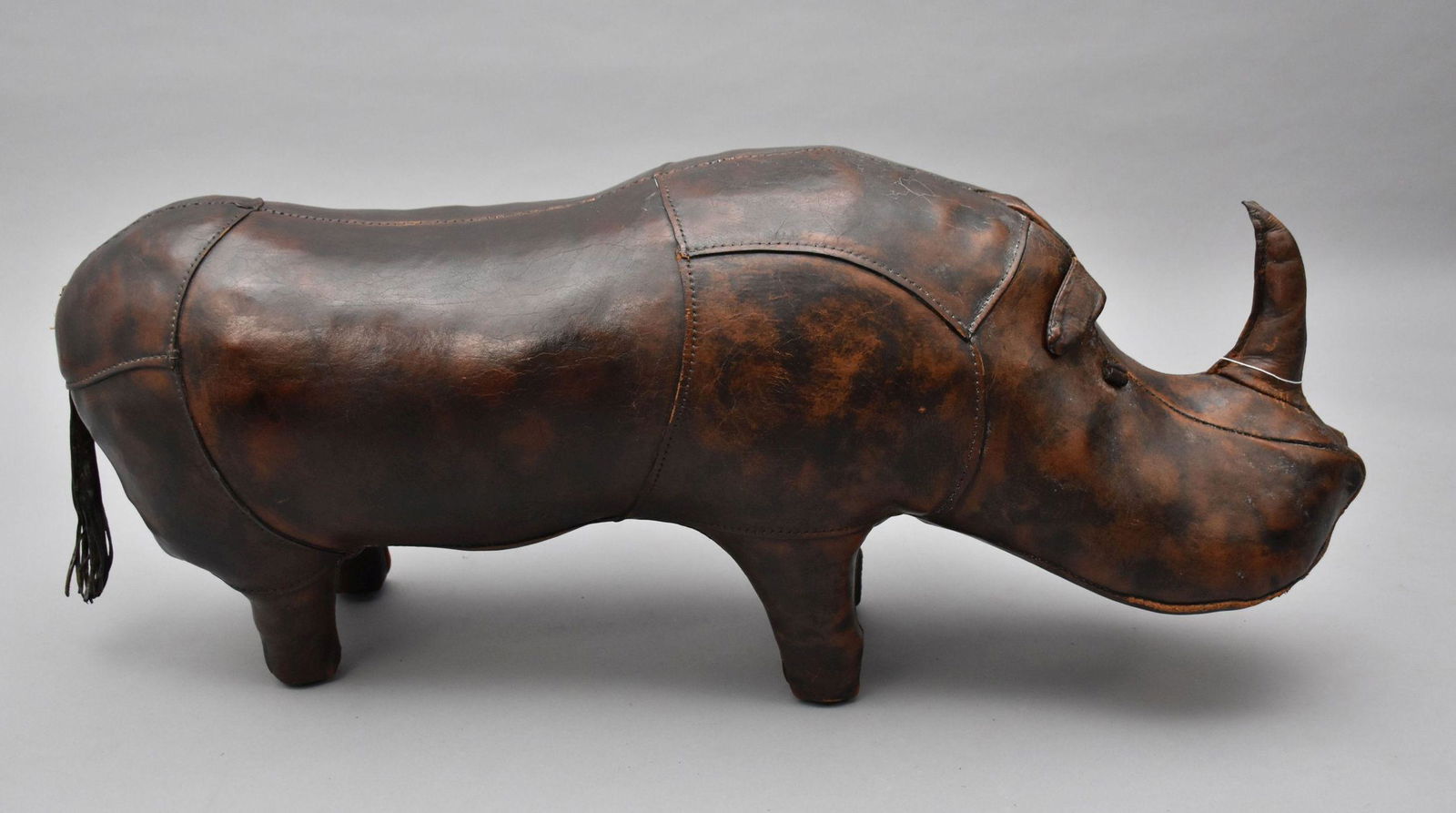 Leather 2024 rhino footstool