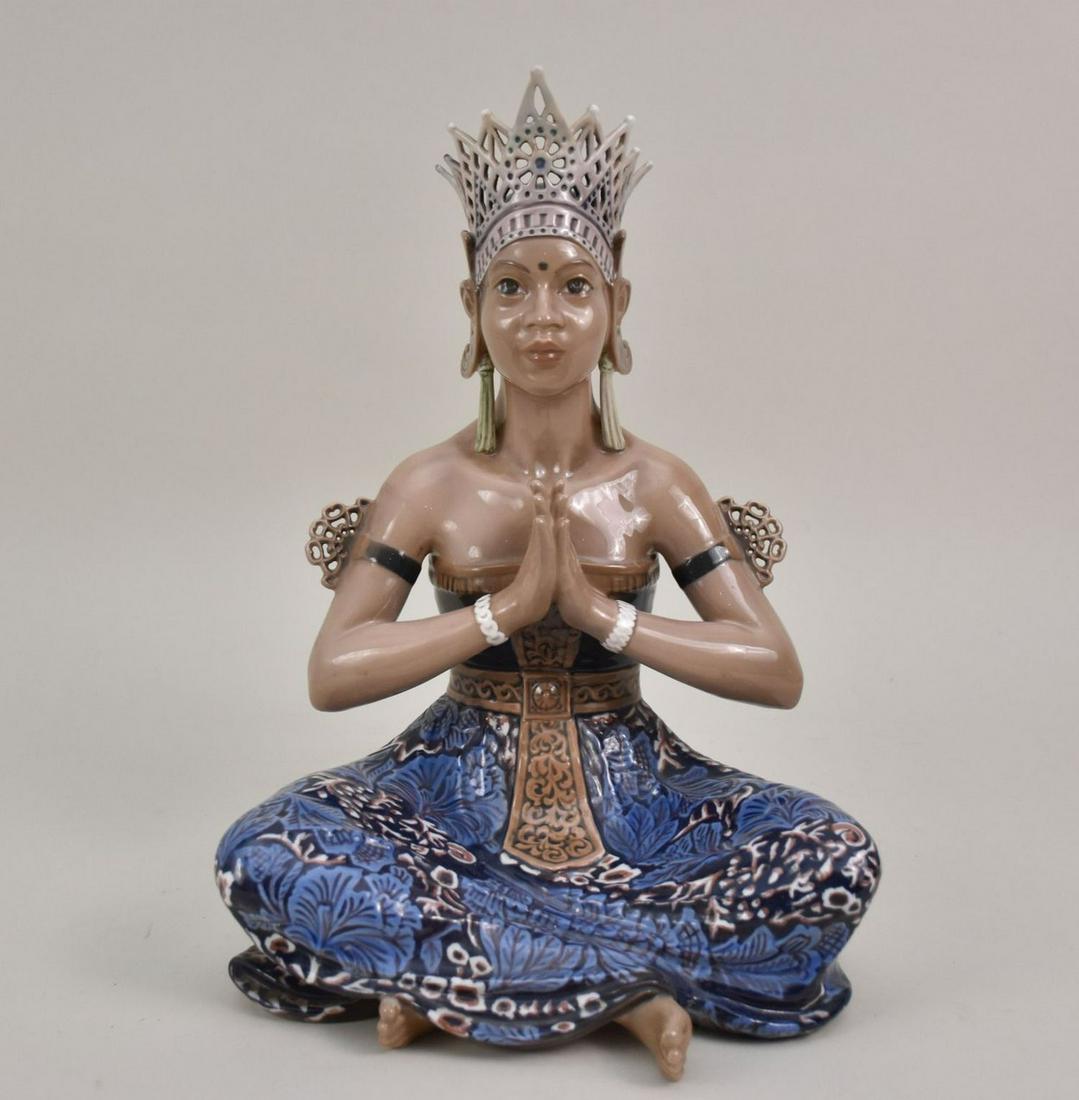 Dahl Jensen for Royal Copenhagen "Javanese Princess" porcelain figure, bears Dahl Jensen green (1 of 8)