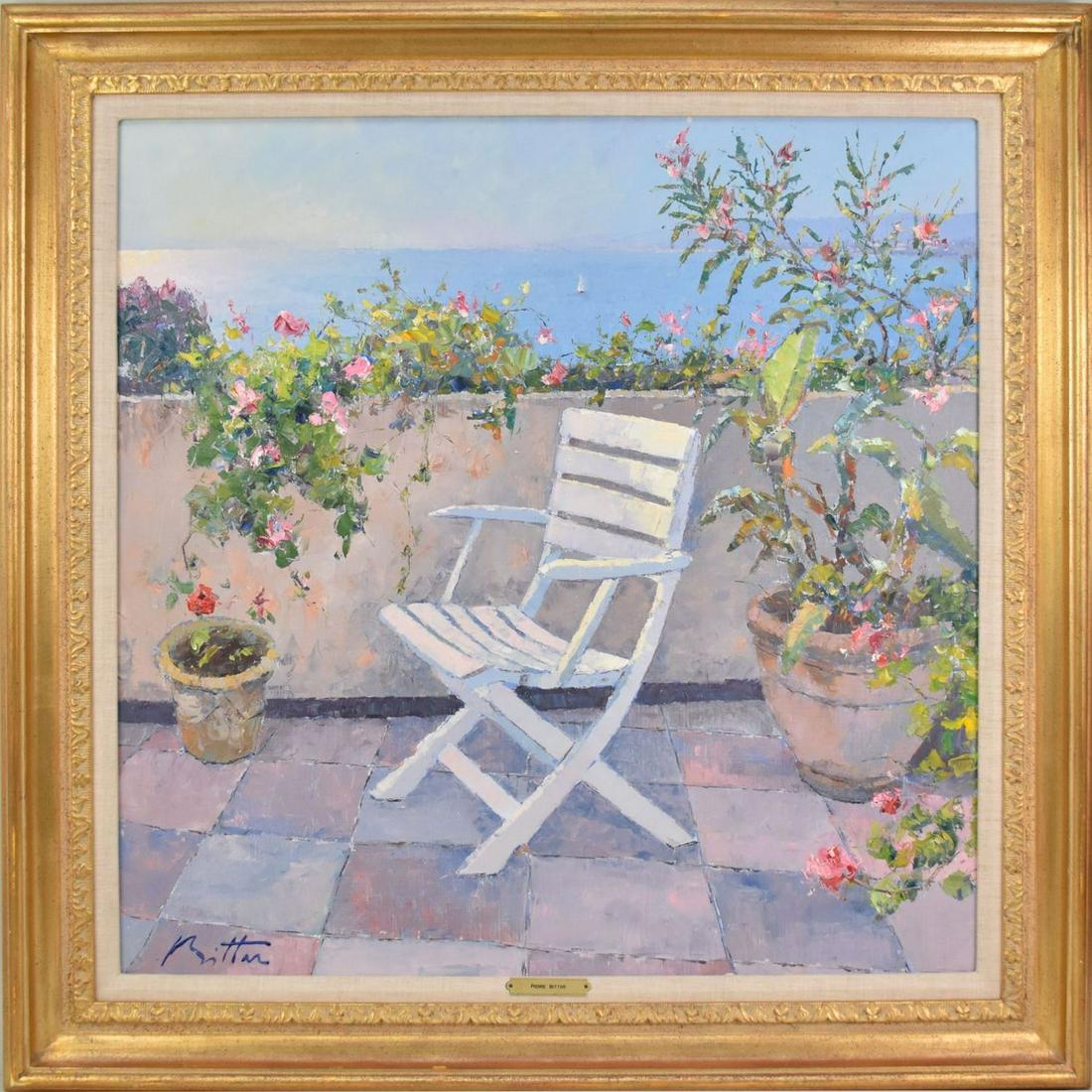 Pierre Bittar (FRENCH 1934) oil on canvas, 31 x 39, Un Jour de Detente" Wally Findlay Galleries (1 of 10)