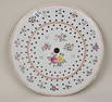 Chinese Export Famille Rose Strainer with "Orange Peel", 14"dia