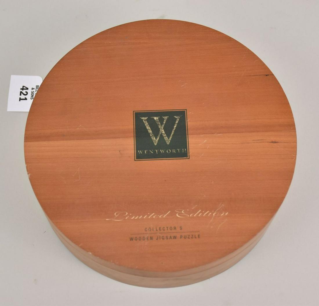 Andre Hambourg Wentworth LE Wooden Jigsaw Puzzle "Les Drapeaux Le Marche du Mercredi - St-Remy de (1 of 8)