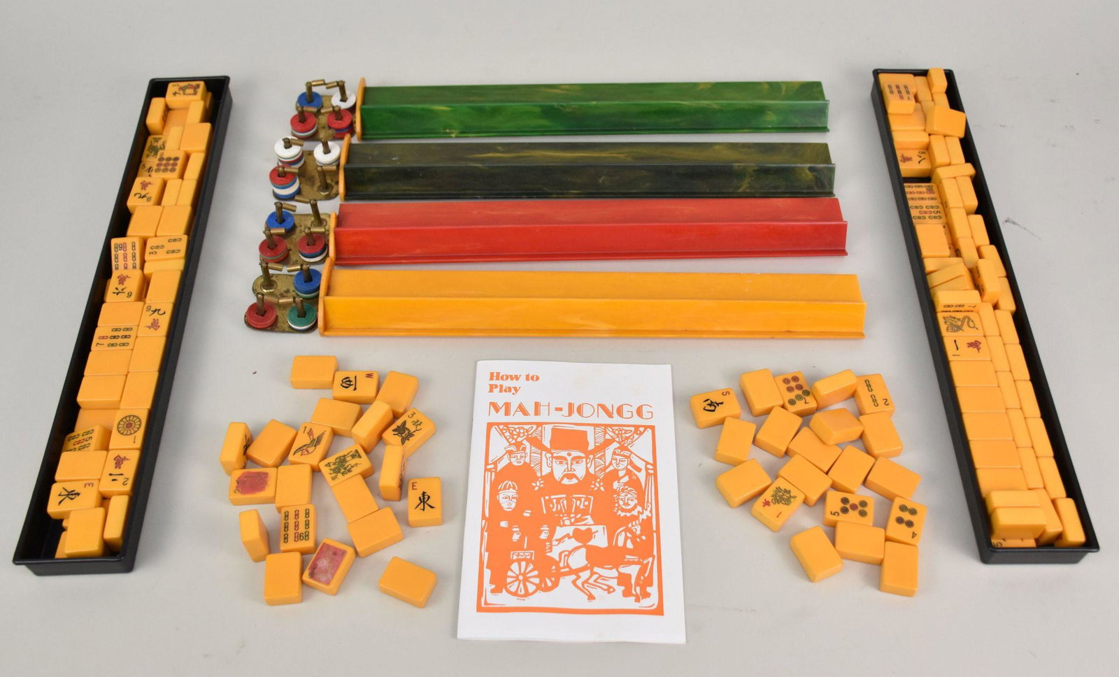 Mahjong Set in Original Box: Mahjong Set in Original Box