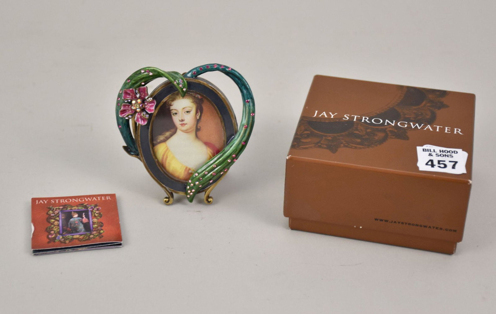 Jay Strongwater Frame, Original Box, 3 1/2" x 3 1/2": Jay Strongwater Frame, Original Box, 3 1/2" x 3 1/2"
