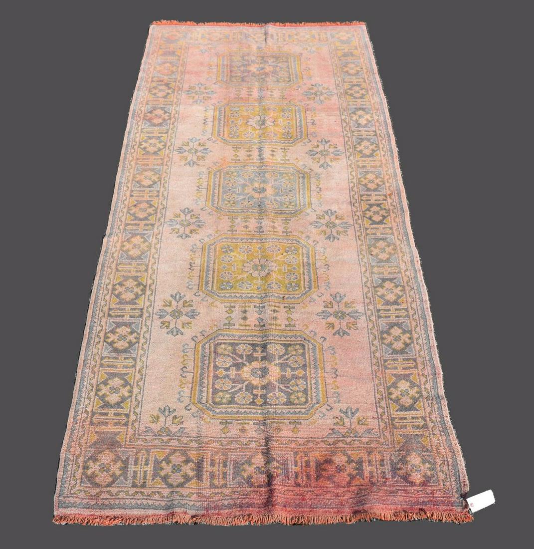 Oushak Carpet, 4'8" x 10'8": Oushak Carpet, 4'8" x 10'8"