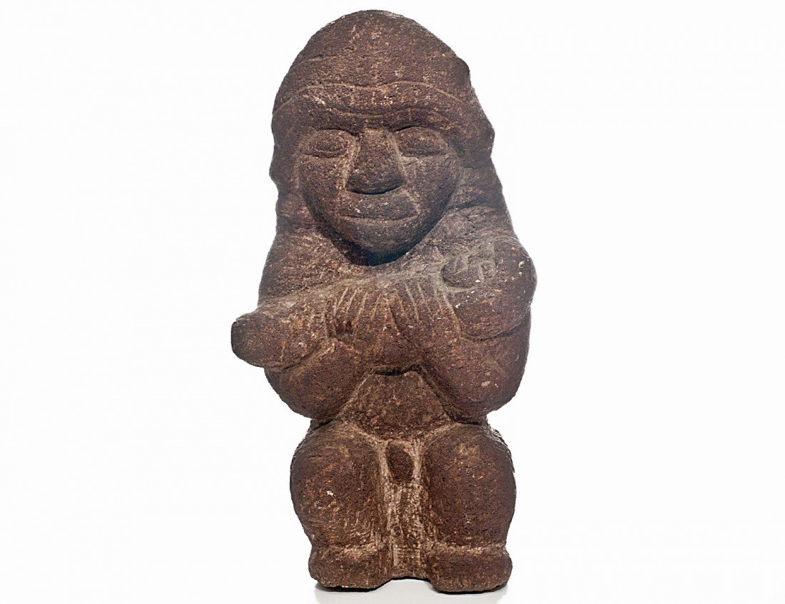 Mayan figure, 13"h: Mayan figure, 13"h