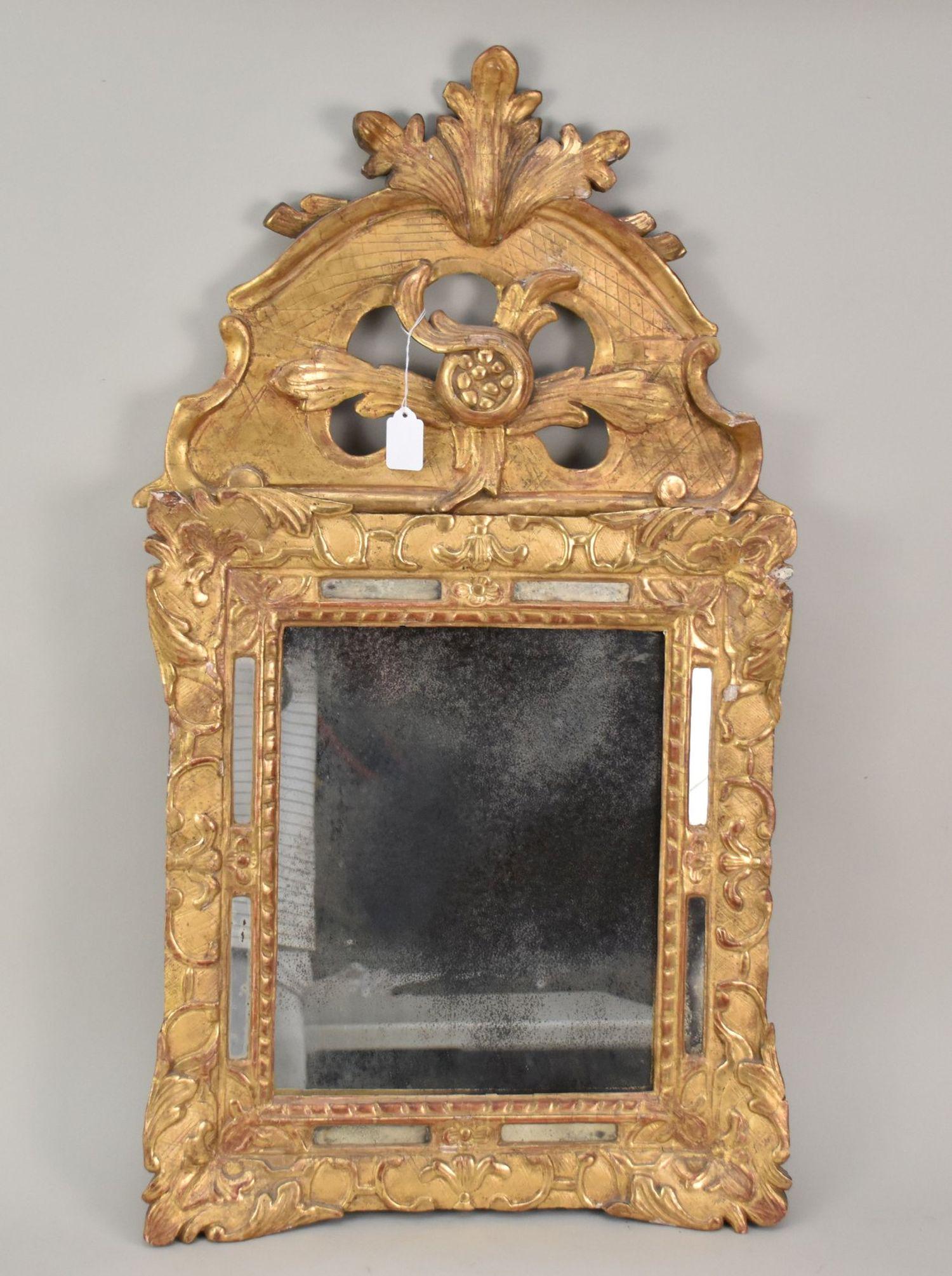 Italian Giltwood Framed Mirror, 31"h x 18"w (1 of 6)