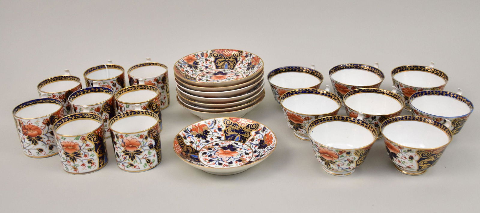24pcs. Royal Crown Derby, Imari Pattern, 8 Teacups, 8 Coffee Cans and 8 Saucers (1 of 6)