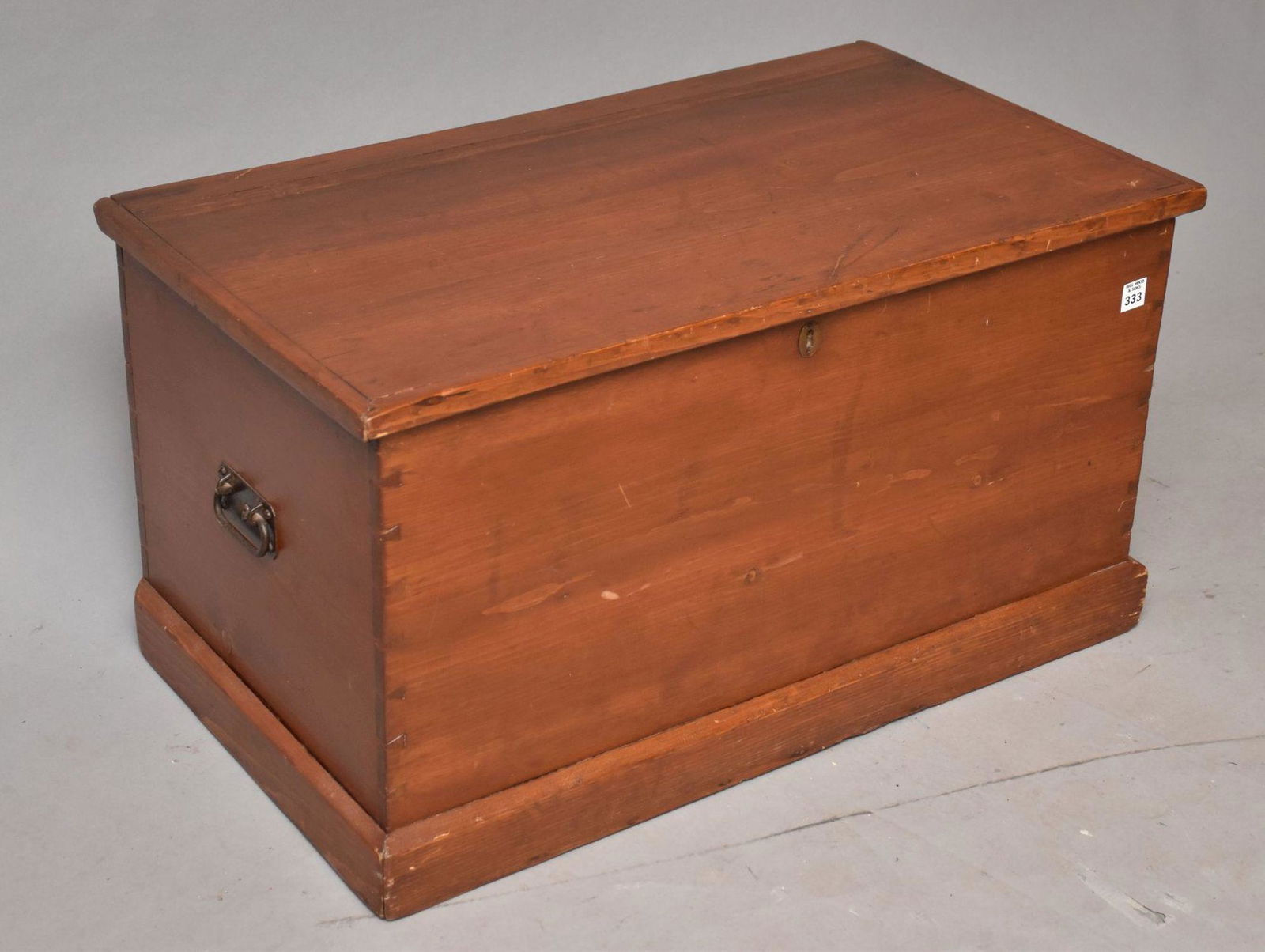 Pine 19th c. Trunk, 17"h x 30"w x 17 1/2"d (1 of 5)
