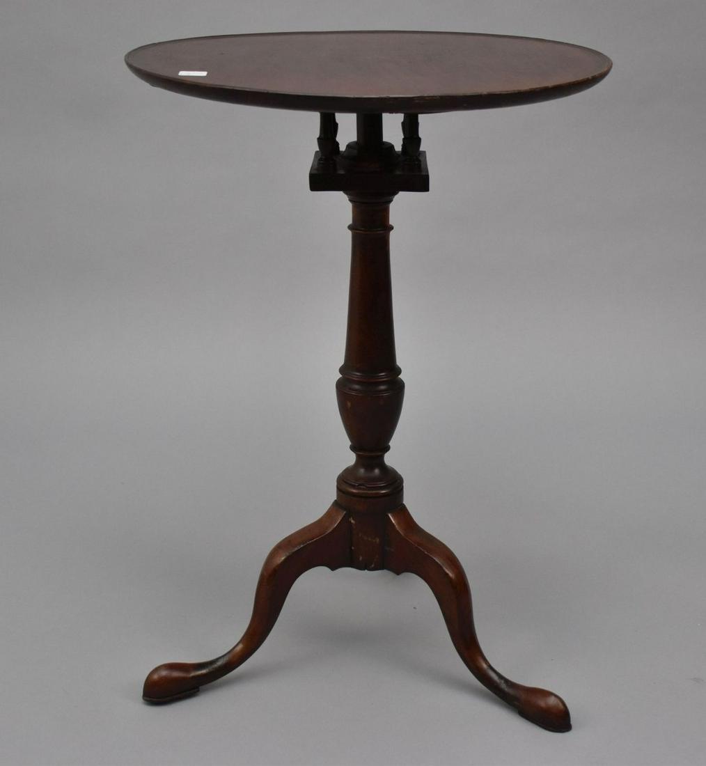 19th c. Tilt Top Candlestand, 27 1/2"h x 20"dia (1 of 5)