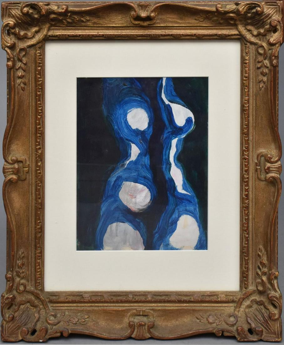 Unsigned, Torso of female body, figural composition, 13 1/2" x 10 1/2" sight, 25 1/" x 21 1/4" (1 of 7)