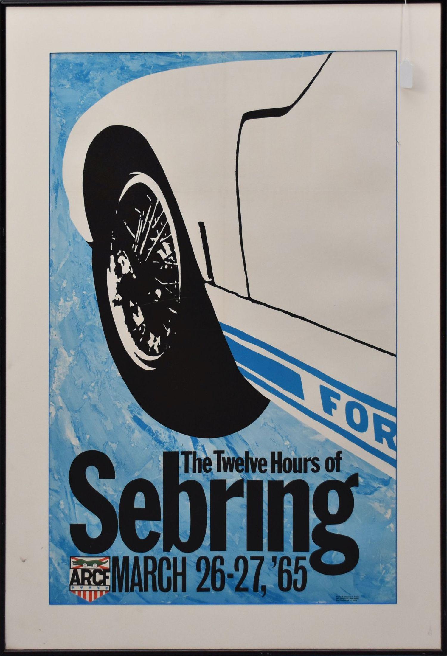 1965 Twelve Days of Sebring Original Event Poster - An original "The Twelve days of Sebring" (March (1 of 4)