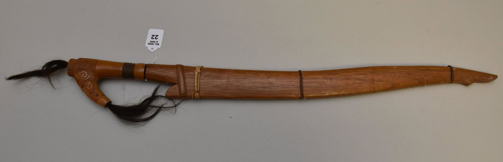 Traditional Dayak Borneo Mandau Sword - A Mandau, the traditional sword of the Dayak peoples of (1 of 6)