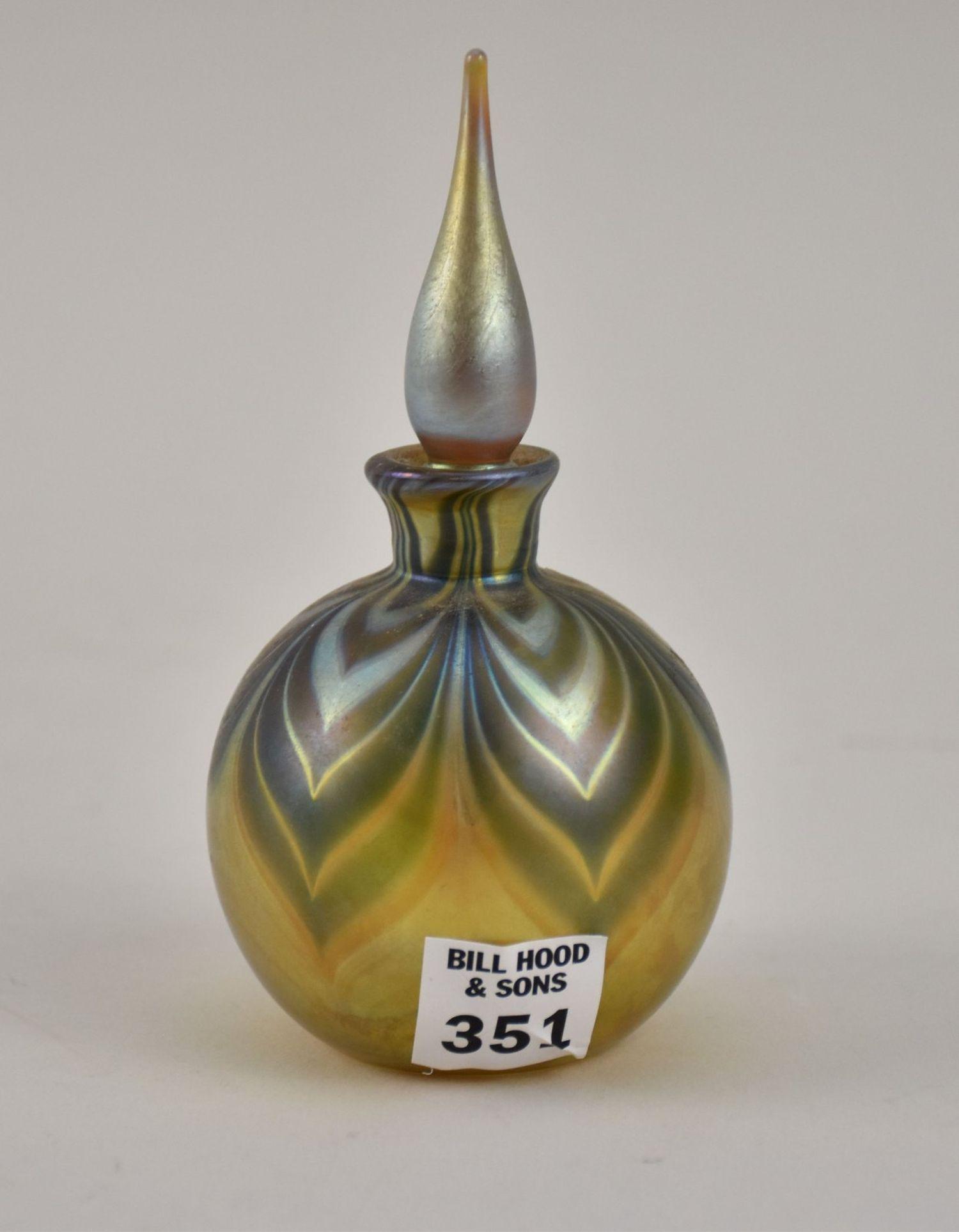 Lundberg Studios Art Glass Perfume Bottle, 1993 (1 of 5)