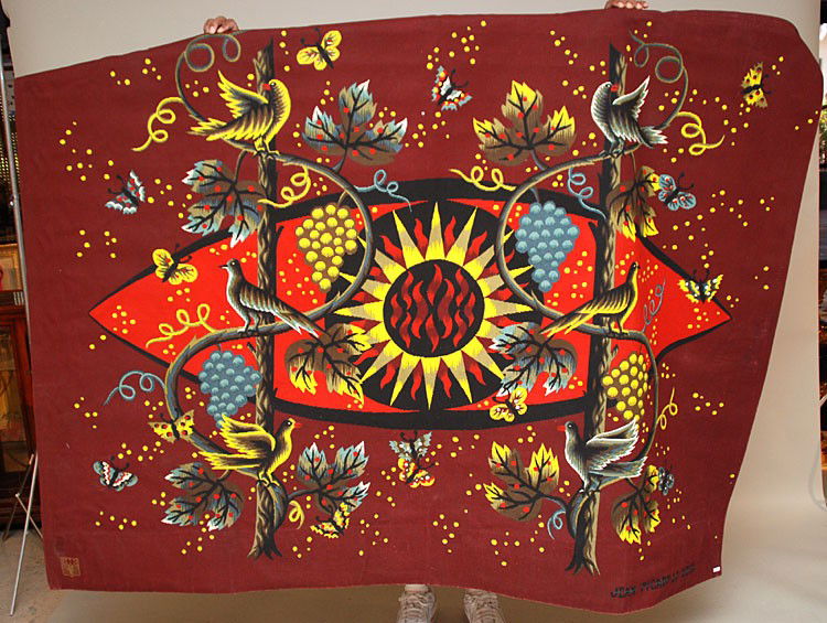 French woven tapestry, mid century, Jean Picart Le: French woven tapestry, mid century, Jean Picart Le Doux, 76" x 58"
