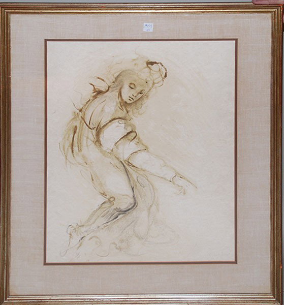 Leonor Fini (FRENCH, 1908-1996) 2 Lithographs of w: Leonor Fini (FRENCH, 1908-1996) 2 Lithographs of women, both signed & numbered, 20"x27"