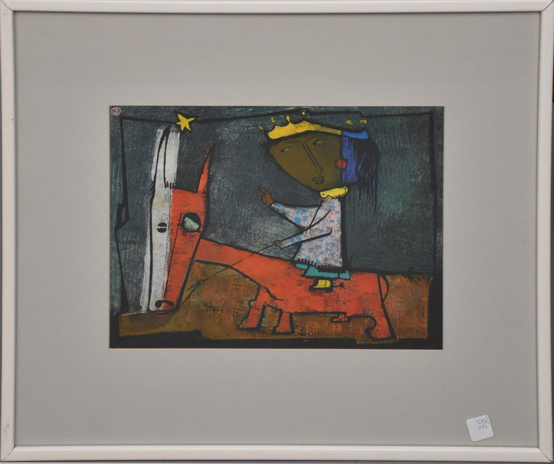 Angel Botello (Puerto Rico 1913-1986) Linocut (1 of 6)