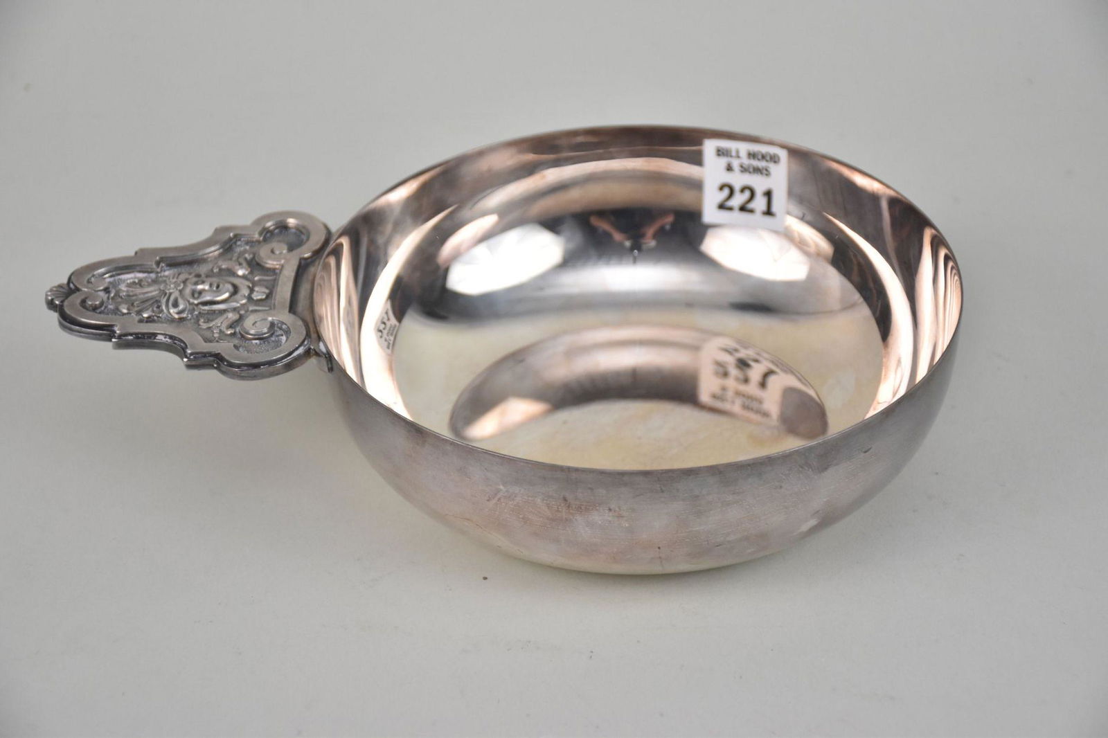 Christofle French Silverplate Porringer Handled Bowl - A Christofle bowl with single handle (1 of 5)