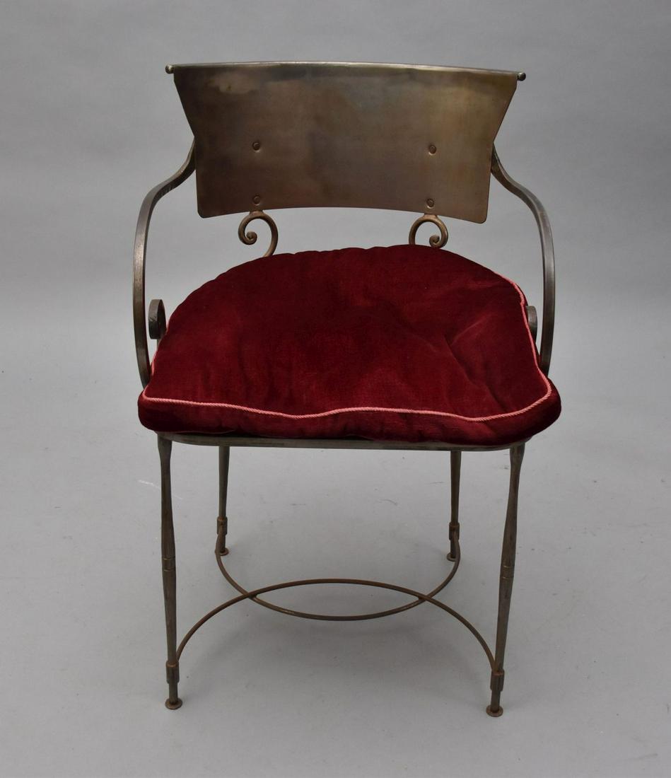 Steel Designer Arm Chair, Removeable Cushion (1 of 6)