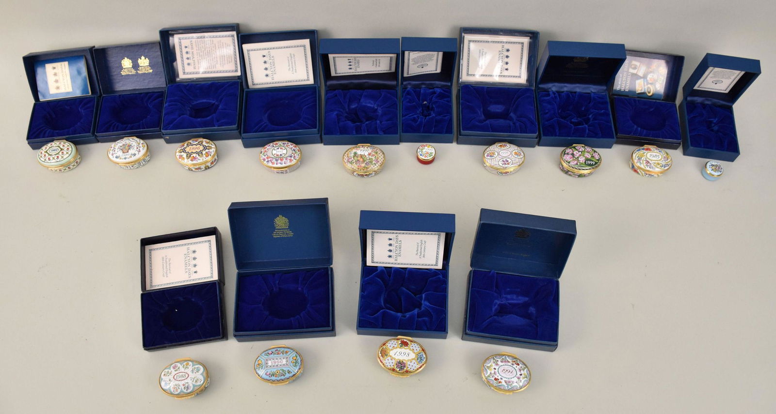14 Halcyon Days Enamel Boxes, 1985-1999 (1 of 8)