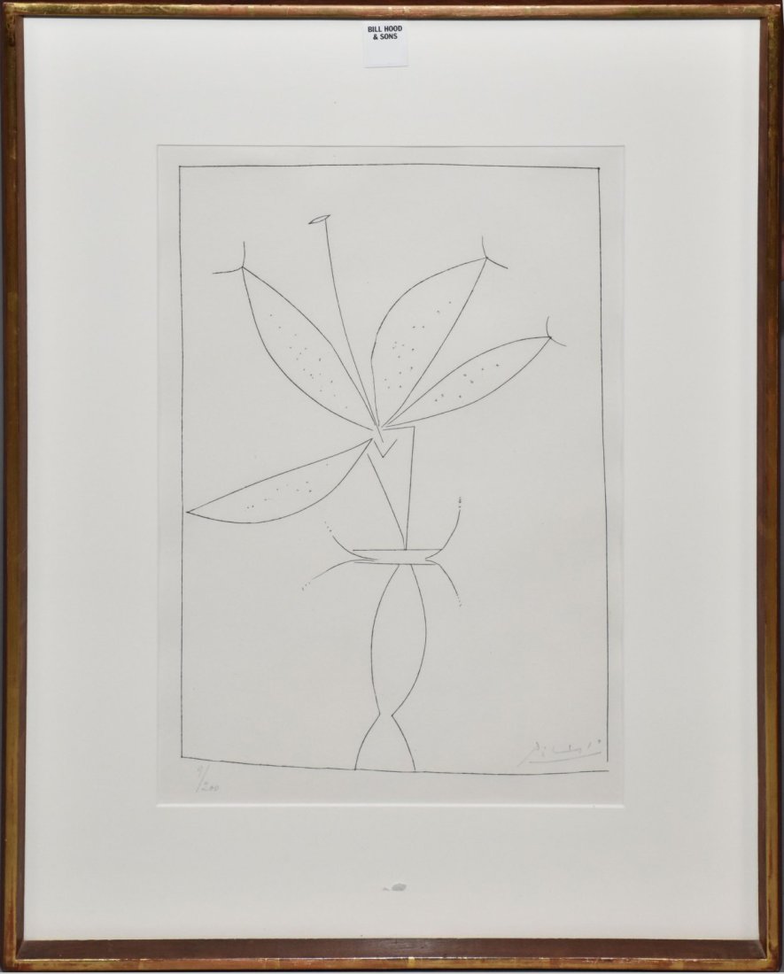 Picasso Etching. The Flower -1950, hand signed (1 of 6)