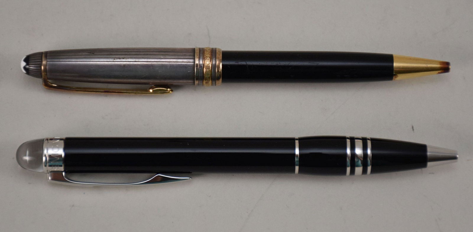 Two Mont Blanc Ball Point Pens Starwalker & Sterling Meisterstuck - Two Montblanc ballpoint pens. (1 of 6)
