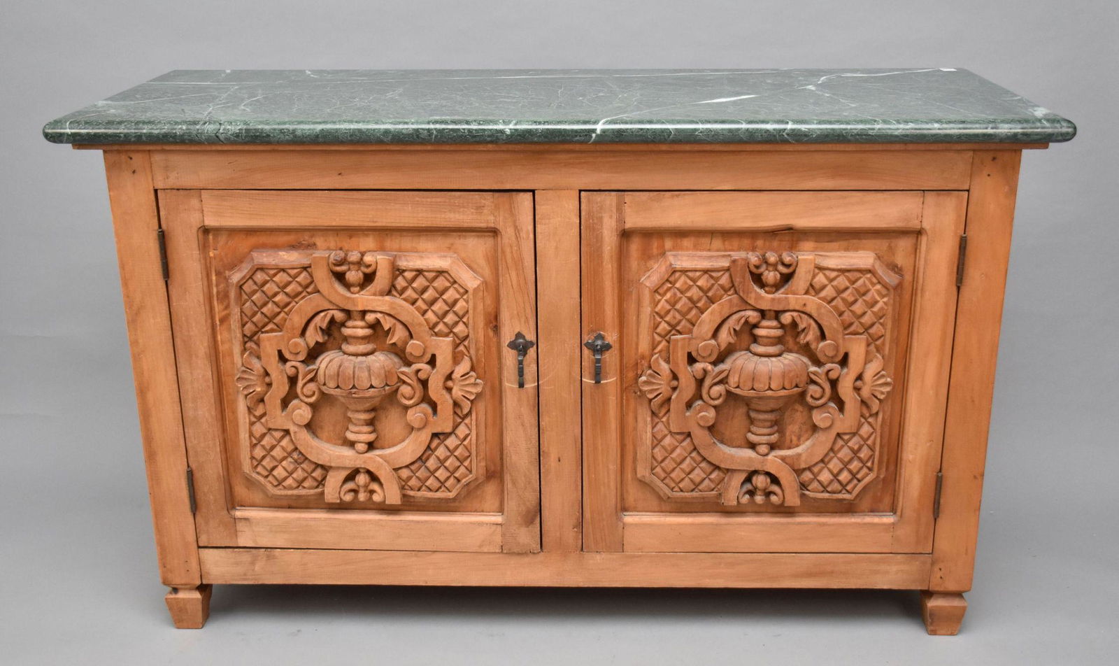 Pine Server/ Console - Carved Panel Doors, 36"h x 61"w x 22"d (1 of 6)